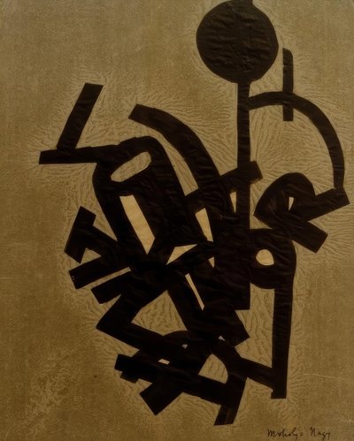 Sin título (Collage con R) de Laszlo Moholy Nagy