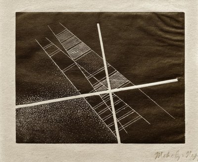 Diagonales que se cruzan de Laszlo Moholy Nagy