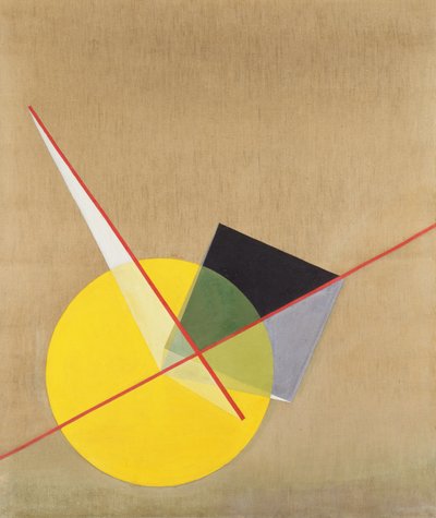 Círculo amarillo de Laszlo Moholy Nagy