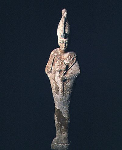 Figura de madera y yeso de Osiris, período Saíta, 664-525 a.C. de Late Period Egyptian