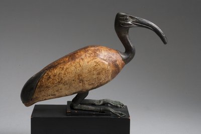 Ibis (bronce y madera) de Late Period Egyptian