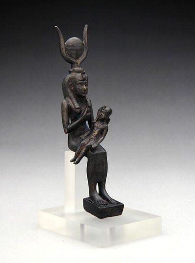 Isis con Harpócrates, siglo VII-IV a.C. de Late Period Egyptian