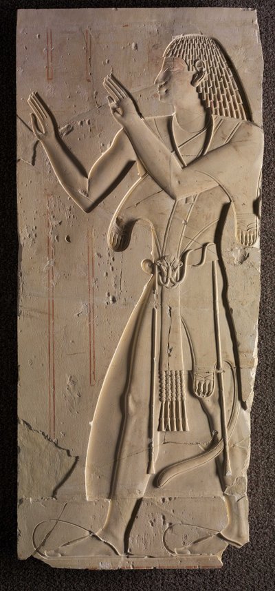 Mentuemhat en vestimenta eclesiástica, c.667-647 a.C. de Late Period Egyptian