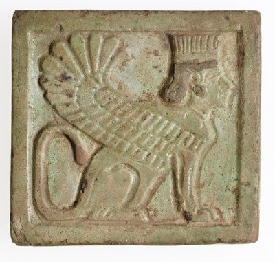Placa con esfinge persa alada, c.525-401 a.C. de Late Period Egyptian