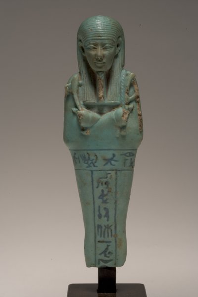 Figura Shabti para Djedhor (faianza) de Late Period Egyptian