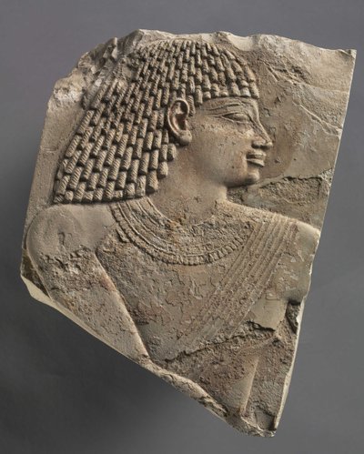 Pequeña Cabeza de un Hombre, c.667-647 a.C. de Late Period Egyptian