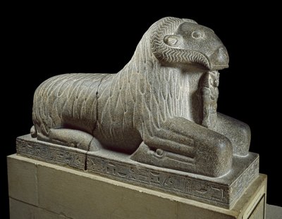 Estatua del carnero de Amón, c.680 a.C. de Late Period Egyptian
