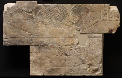 Dos barcos con dolientes femeninas, c.667-647 a.C. de Late Period Egyptian