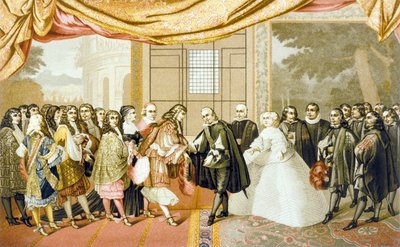 Encuentro entre Luis XIV y Felipe IV en la Isla de los Faisanes, 7 de noviembre de 1659 de Laumosnier