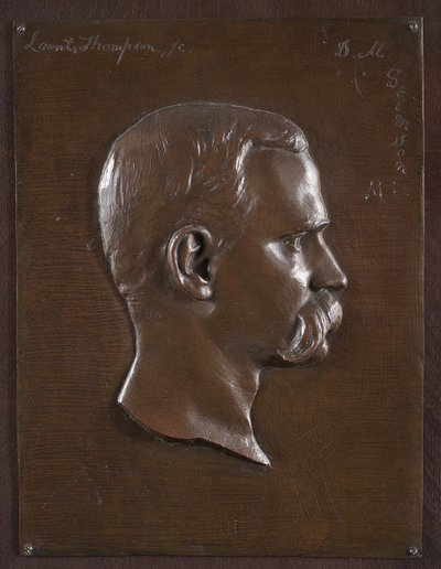 Retrato en relieve del Dr. Stimson, c.1880 de Launt Thompson