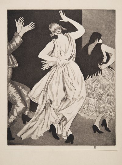 Bailarina española No. 1 de Laura Knight