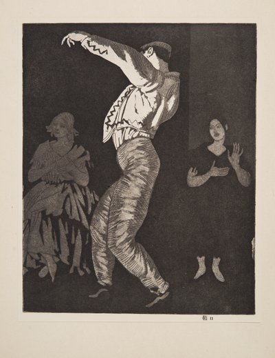 Bailarina española No. II, pub. 1923 de Laura Knight