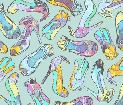 Tacones altos, 2012 (técnica mixta) de Laurence Lavallee