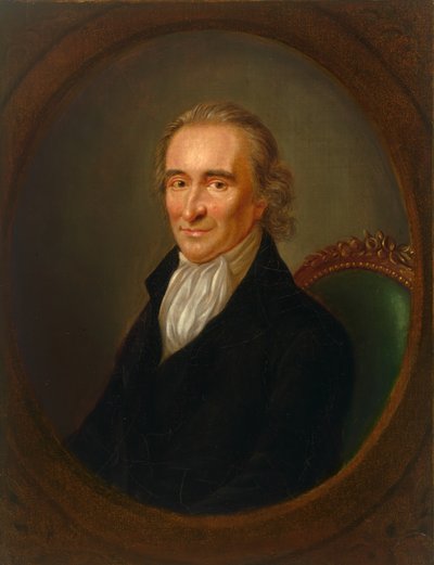 Thomas Paine (1737-1809), c.1792 (óleo sobre lienzo) de Laurent Dabos