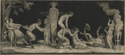 Bacanal, El juego del salto de rana, c. 1785 de Laurent Guyot