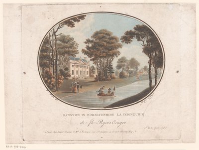 Vista de Ranston en Dorsetshire
Ranston in Dorsethshire La Seigneurie de Jh Ryves Ecuyer. (título en el objeto)
Jardins Anglais (título de la serie en el objeto)
Jardines ingleses (título de la serie) de Laurent Guyot