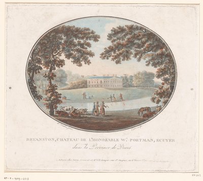 Vista de la casa de campo de Sir William Portman en Bryanston
Bryanston, Chateau de l