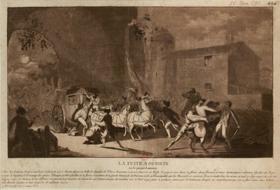 La fuga a Varennes, 1791 de Laurent Guyot