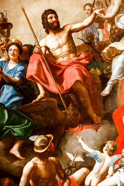 Consejo de los dioses sobre la Guerra de Troya de Laurent Pecheux