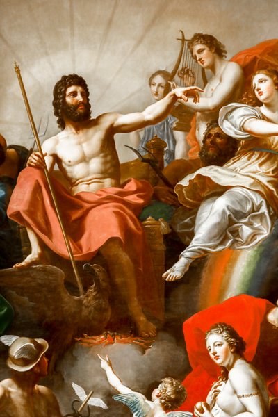 Consejo de los dioses sobre la Guerra de Troya de Laurent Pecheux