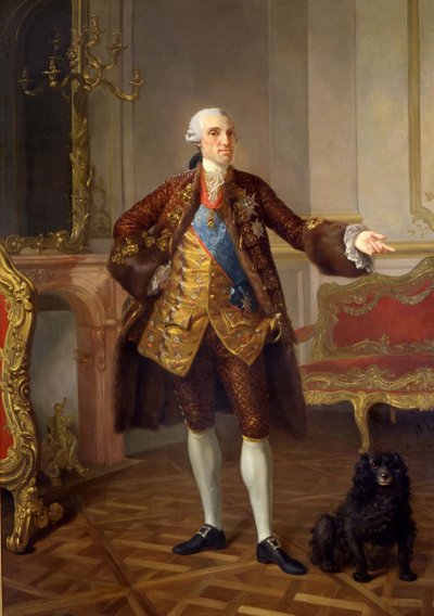 Retrato de Felipe I 1720-1765, Duque de Parma, 1765 de Laurent Pecheux