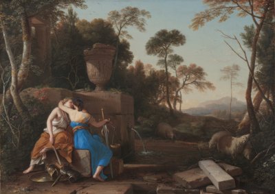 Laurent de La Hyre / "El beso de la paz y la justicia", 1654 de Laurent de La Hire