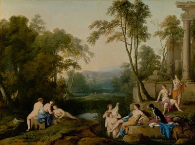 Diana y Sus Ninfas en un Paisaje, 1644 de Laurent de la Hyre