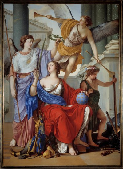 Alegoría de la Regencia de Ana de Austria (1601-1666) de Laurent de la Hyre