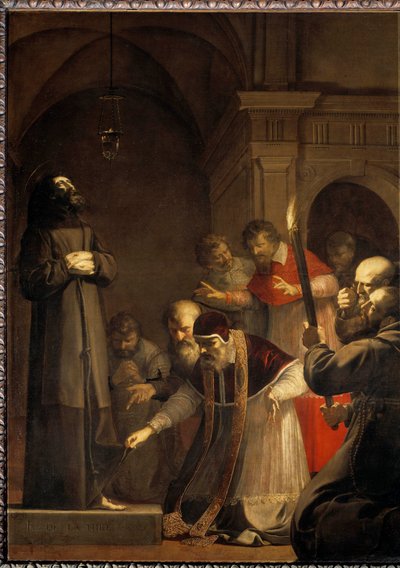 El Papa Nicolás V (1398-1455), en 1449, abrió la bodega de San Francisco de Asís de Laurent de la Hyre