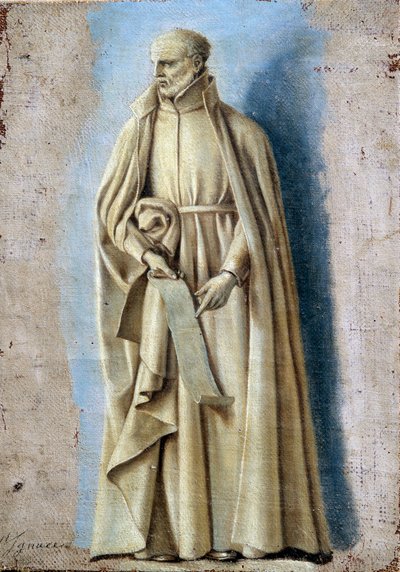 San Ignacio sosteniendo un pergamino con las reglas de su orden de Laurent de la Hyre