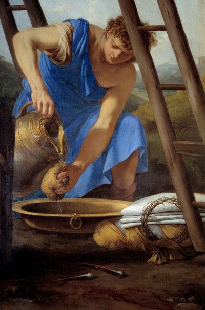 El Descendimiento de la Cruz (detalle) de Laurent de la Hyre