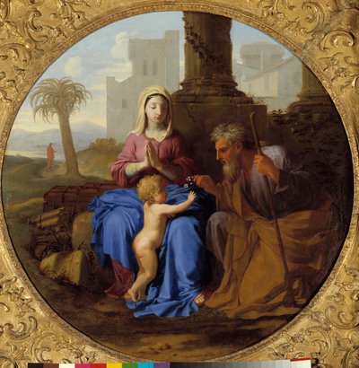 Virgen y Niño con San José de Laurent de la Hyre