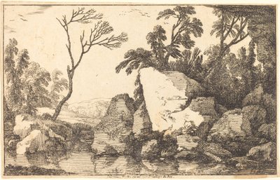 Un estanque rocoso de Laurent de la Hyre