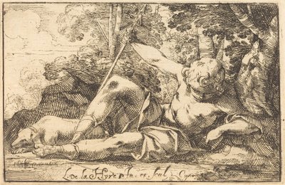 Narciso en el manantial de Laurent de la Hyre