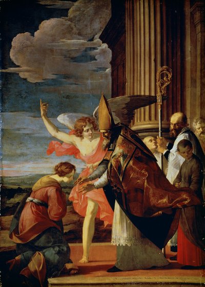 San Germán de Auxerre y Santa Genoveva de París, 1630 de Laurent de la Hyre