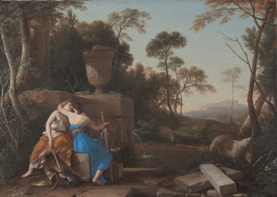 El beso de la paz y la justicia, 1654 de Laurent de la Hyre