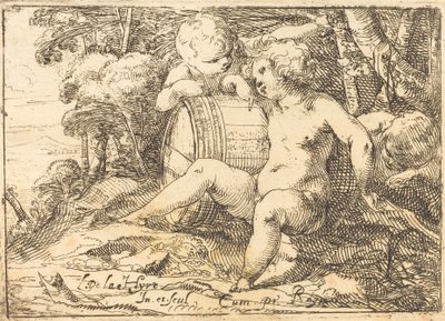 Tres Niños Báquicos de Laurent de la Hyre