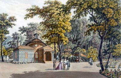 El Ermitaño en el Jardín del Palacio Imperial de Laxenbourg, Austria, c.1790 de Laurenz Janscha