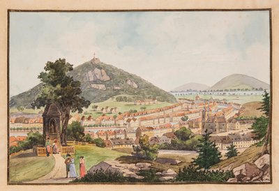 Vista de Karlsbad Karlovy Vary de Laurenz Janscha