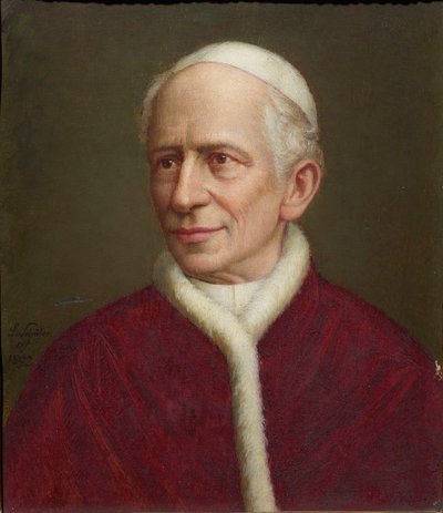 Retrato del Papa León XIII 1810-1903, 1892 de Laurenz Schäfer