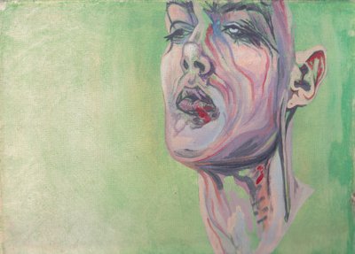 Goteo, c.2017 (acrílico sobre lienzo) de Laurie Michaels