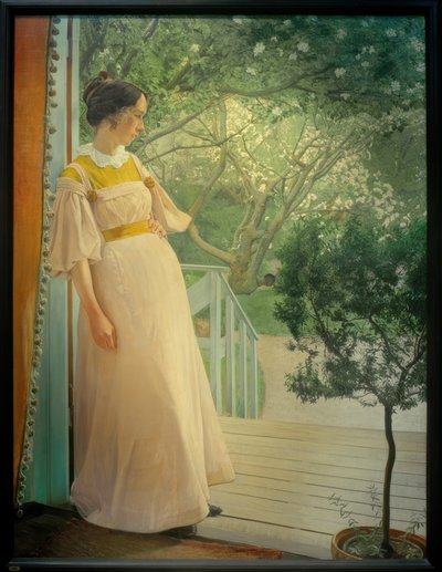 En la puerta de la veranda de Laurits Andersen Ring