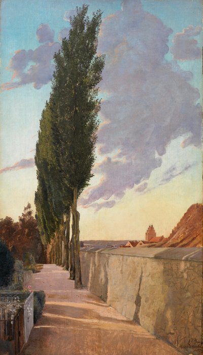 Paisaje con álamos. Tarde de septiembre, 1895 de Laurits Andersen Ring