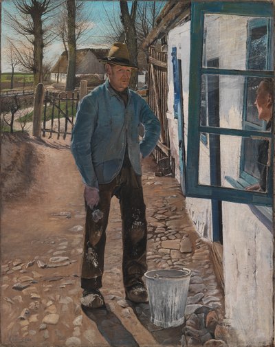 Blanqueando la Casa Vieja, 1908 de Laurits Andersen Ring