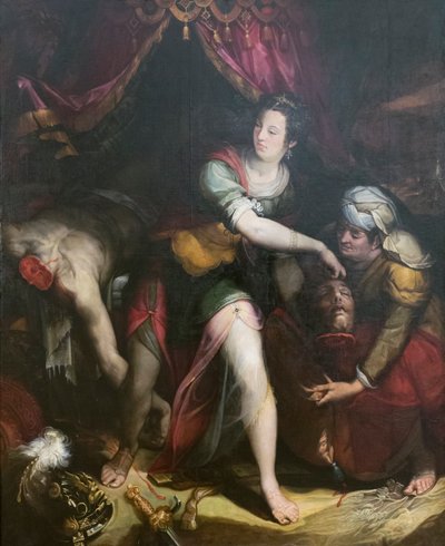 Judith y Holofernes, Lavinia Fontana (óleo sobre lienzo) de Lavinia Fontana
