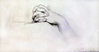 Estudio de manos - Señorita Goold de Lawrence Alma Tadema