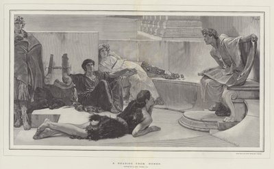 Una Lectura de Homero de Lawrence Alma Tadema