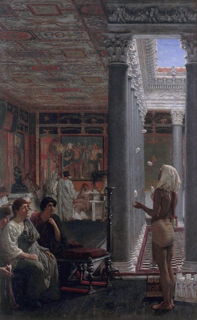 Un malabarista de Lawrence Alma Tadema