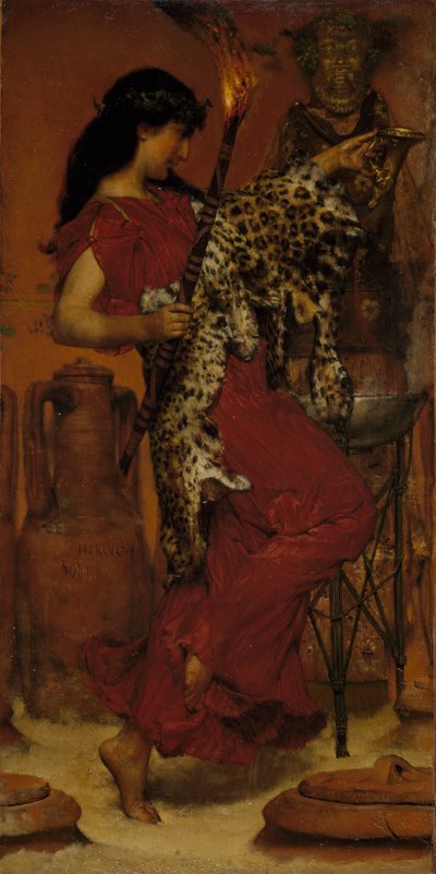Otoño: Festival de la vendimia, 1877 de Lawrence Alma Tadema