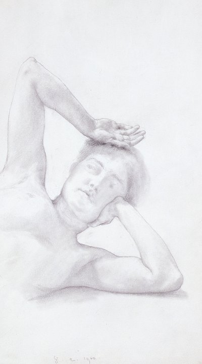 Cabeza y torso femenino, 1900 de Lawrence Alma Tadema